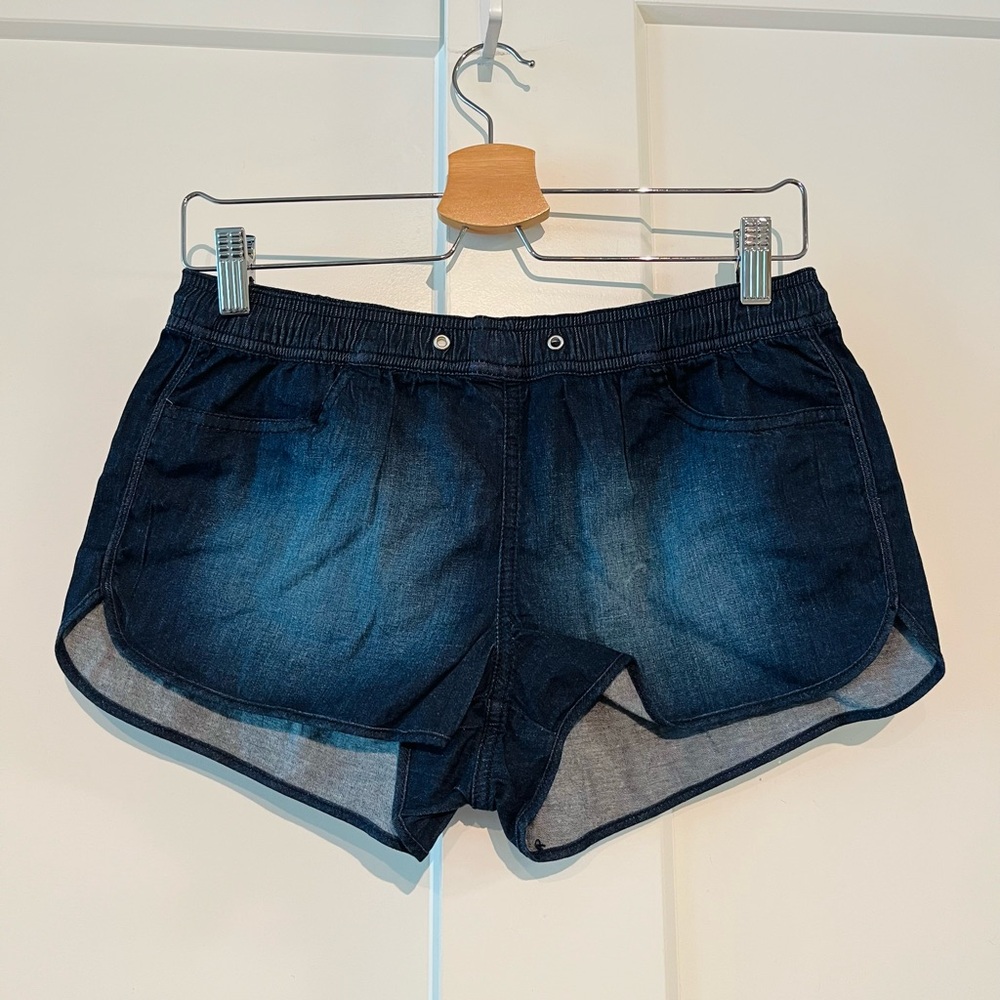 Forever 21 S/P Blue Jean Shorts with Curved Hem